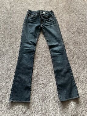 Women's Dark Wash Bootcut Jeans - indigo 34” inseam